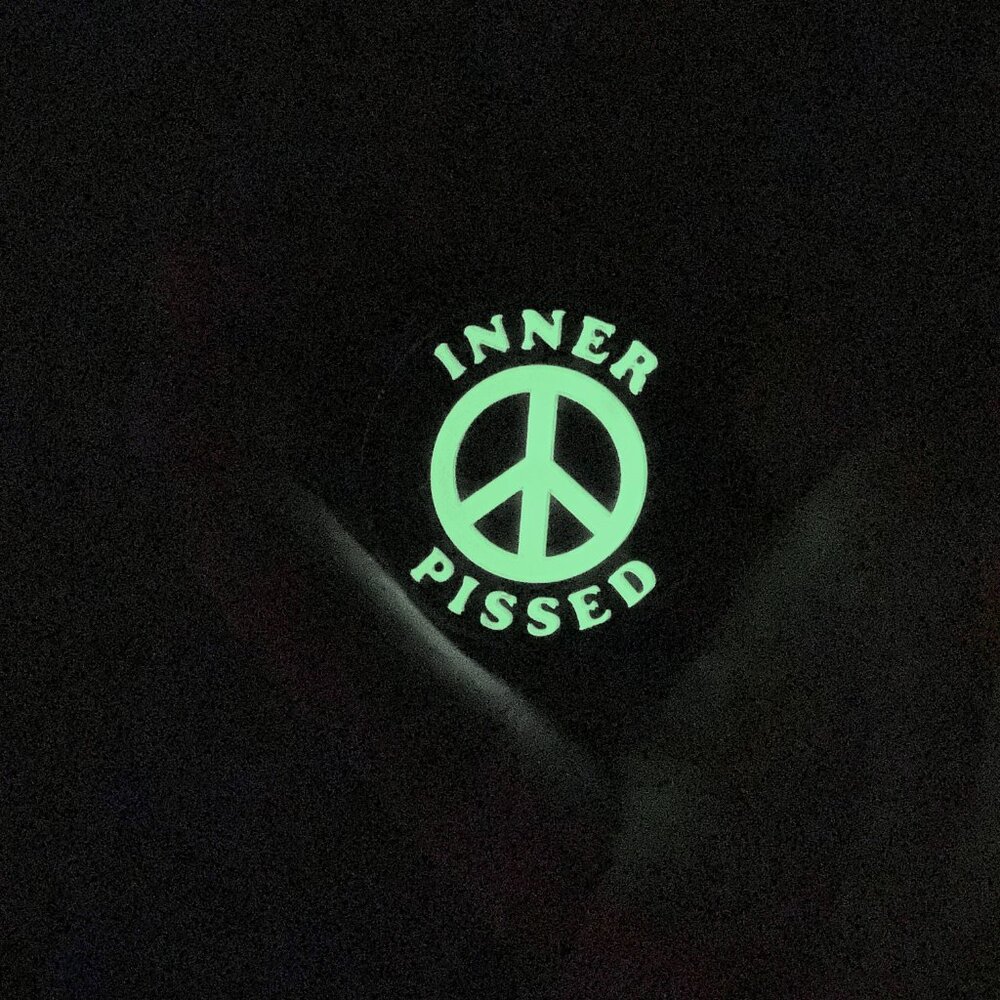 GLOW IN THE DARK 'INNER PISSED' PIN LOCAL ARTIST artisan hard enamel - Picture 5 of 5